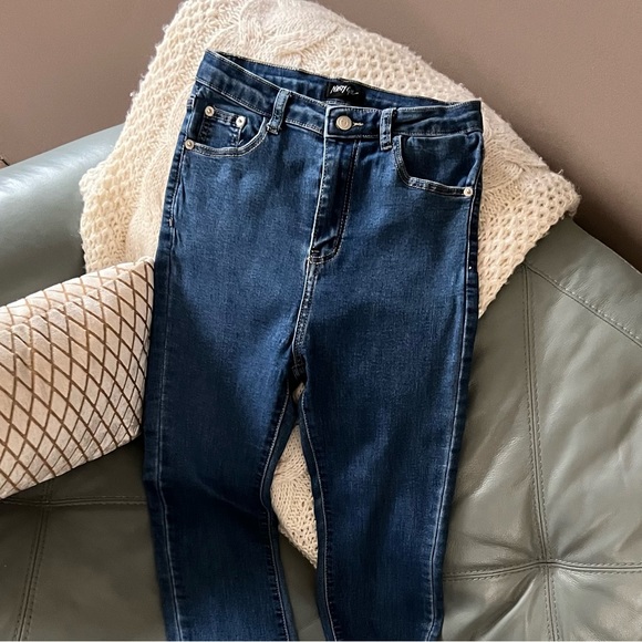 NASTY GAL Stretch HIGH RISE High Waisted SKINNY Soft JEANS UK 10 EU 38 - Picture 12 of 16